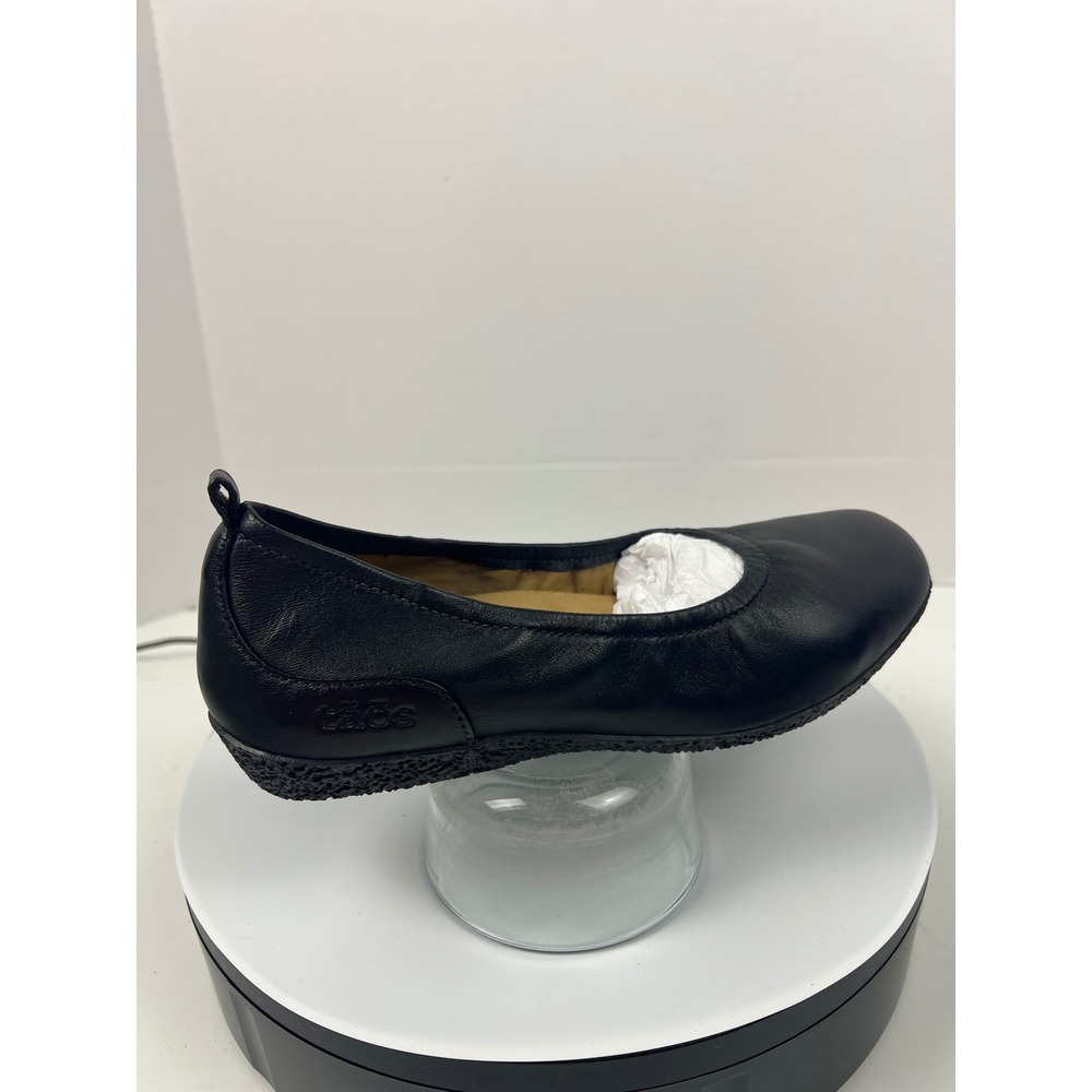 Taos Chit Chat Orthopedic Ballet Flats Black Leather Slip On Shoes Womens 6.5M - Picture 8 of 17